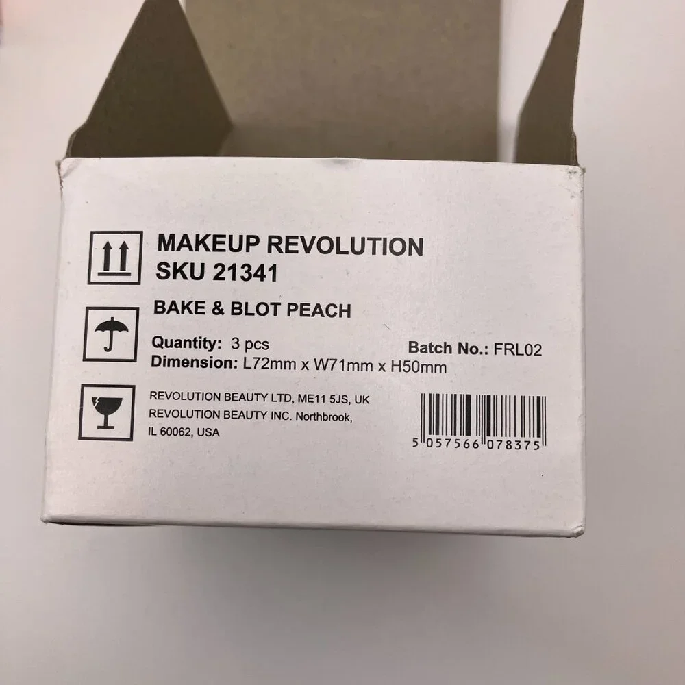 Makeup Revolution Bake & Blot Baking And Setting Powder Peach Pack Of 3